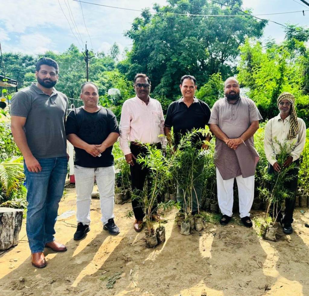 To make the environment clean a target of planting 1500 saplings has been set